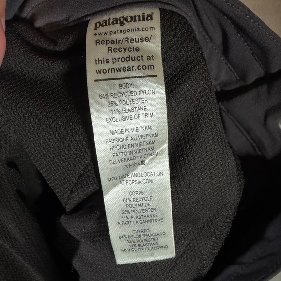 Patagonia Skyline Traveler Joggers women's Charcoal Grey Hiking Travel Pants - Picture 8 of 9